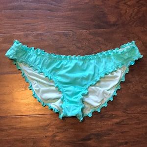 Victoria’s Secret Teal Ruffle Bikini Bottom